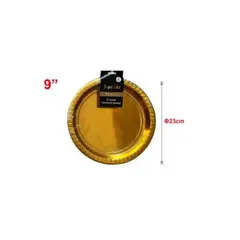 GENERICO - PLATOS PARA FIESTA 23 CM 6 PCS