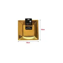 GENERICO - PLATOS PARA FIESTA 18 CM x 18 CM 6 PCS