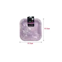 GENERICO - PLATOS PARA FIESTA 17 CM x 17 CM 10 PCS