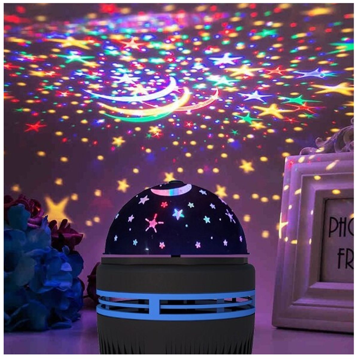 GENERICO - Proyector De Luz De Cielo Estrellado Esfera Mágica USB Giratoria