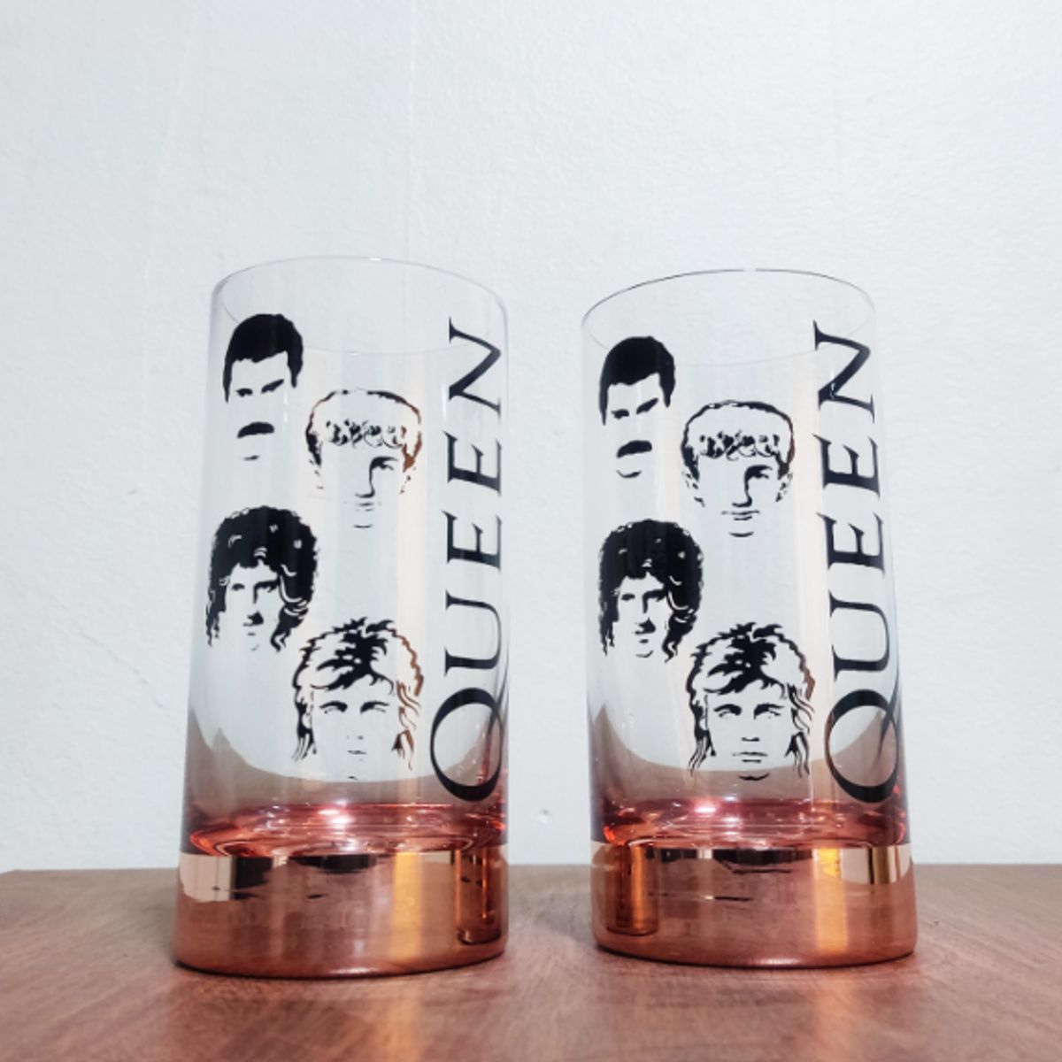 PERFECT CLASS - Set 2 Vasos Queen Cobrizados 500ml
