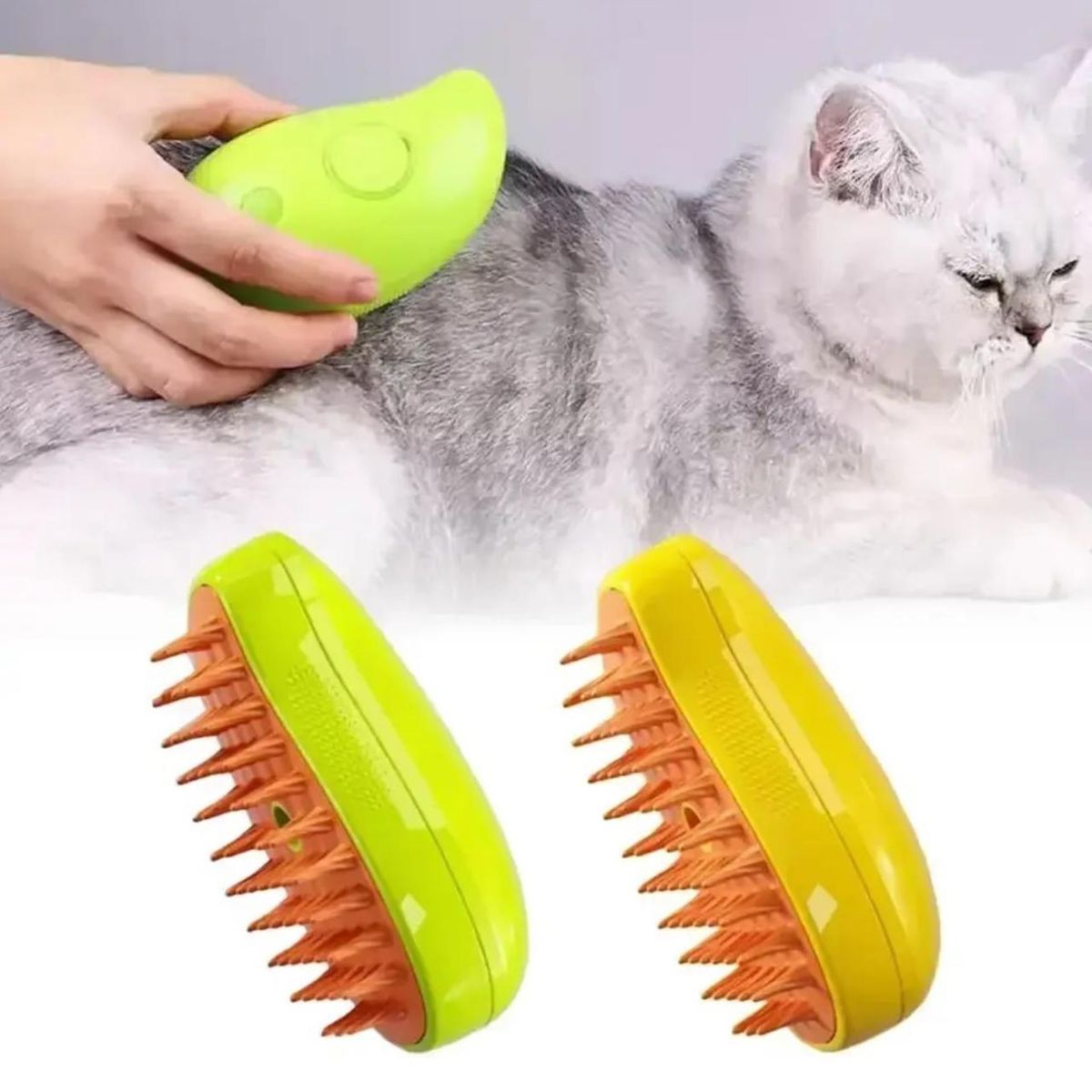 GENERICO - Cepillo Para Mascotas Perros/gatos Automático A Vapor 3 En 1