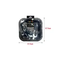 GENERICO - PLATOS PARA FIESTA 17 CM x 17 CM 10 PCS