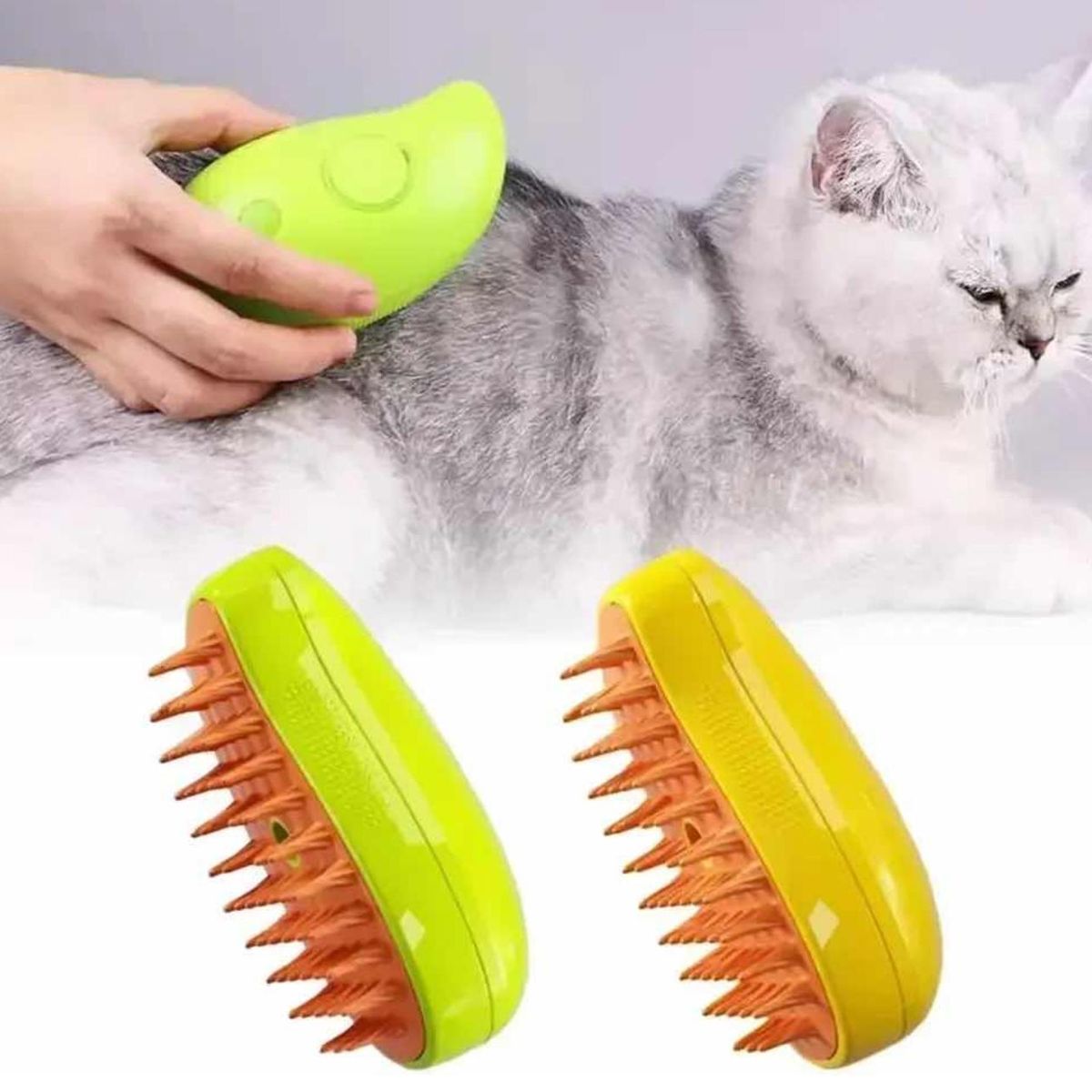 GENERICO - Cepillo Para Mascotas Perros/gatos Automático A Vapor 3 En 1