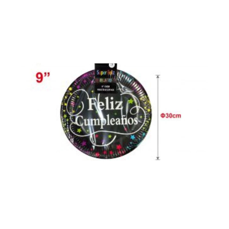GENERICO - PLATOS PARA FIESTA 30 CM 10 PCS