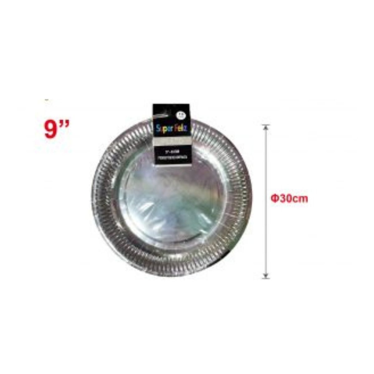 GENERICO - PLATOS PARA FIESTA 30 CM 10 PCS