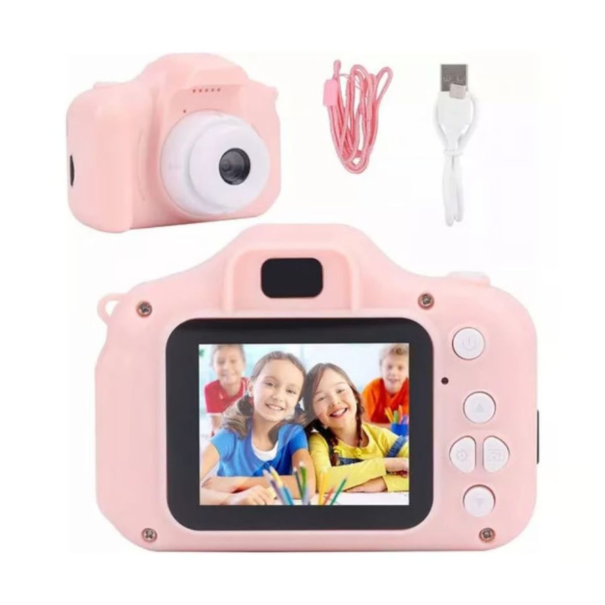 GENERICO - Mini Cámara Niños Fotográfica Digital Rosa
