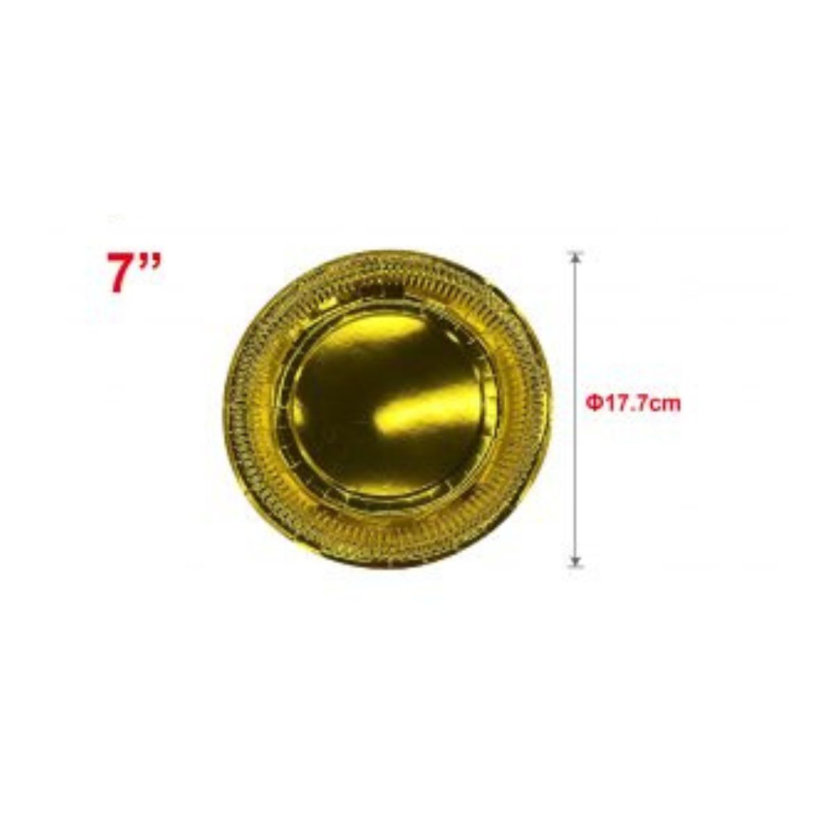 GENERICO - PLATOS PARA FIESTA 17 CM 10 PCS