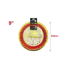 GENERICO - PLATOS PARA FIESTA 30 CM 10 PCS