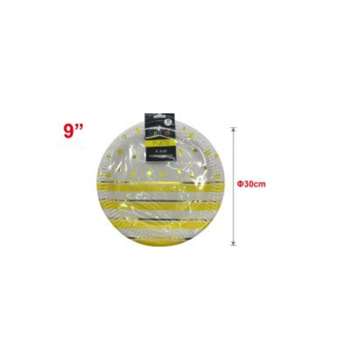 GENERICO - PLATOS PARA FIESTA 30 CM 10 PCS