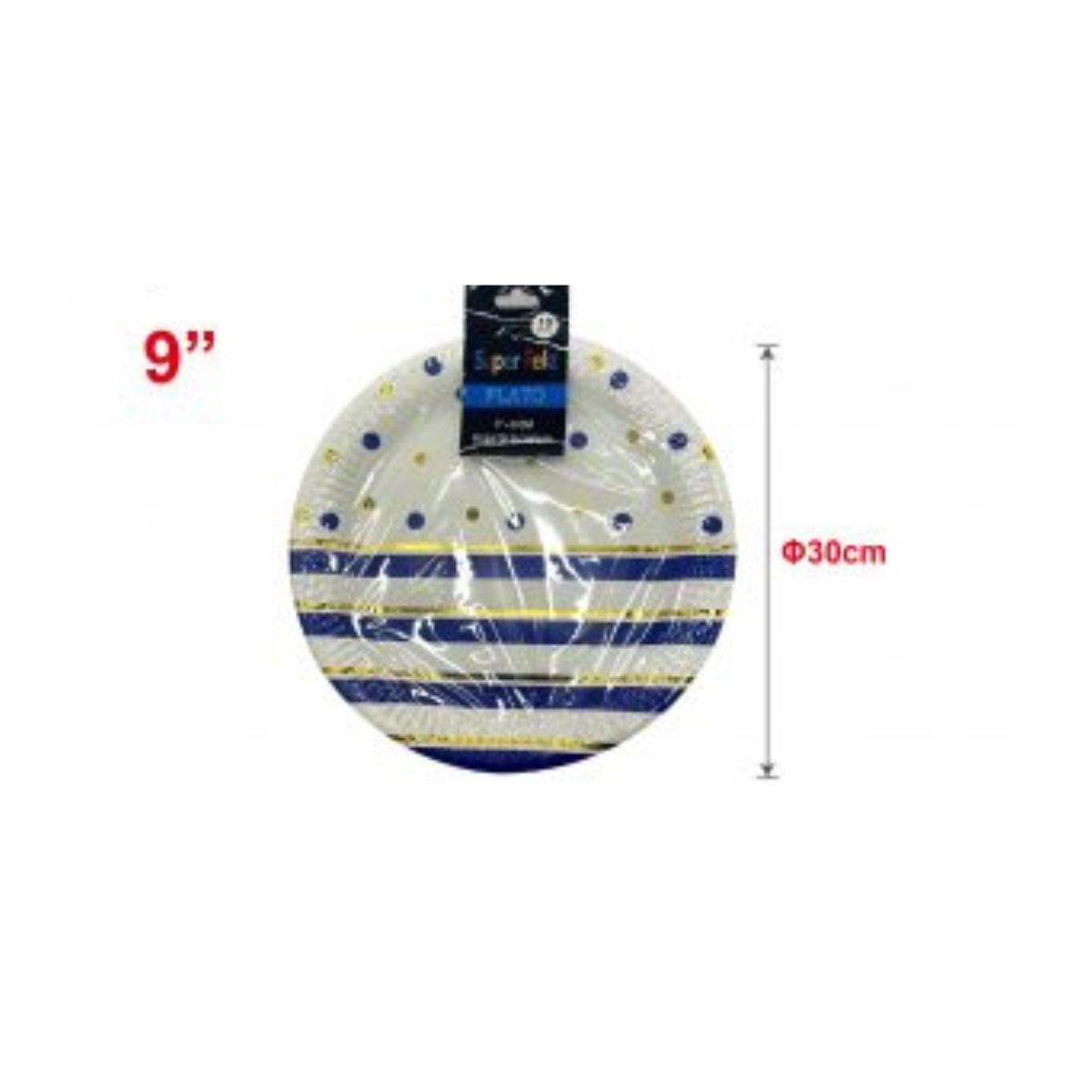 GENERICO - PLATOS PARA FIESTA 30 CM 10 PCS