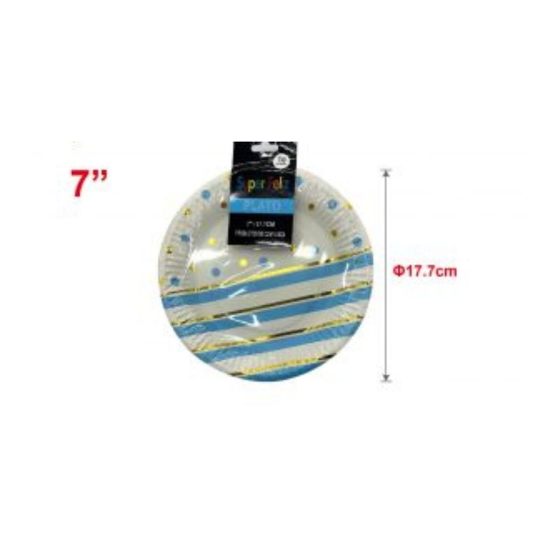 GENERICO - PLATOS PARA FIESTA 17 CM 10 PCS