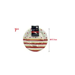 GENERICO - PLATOS PARA FIESTA 17 CM 10 PCS