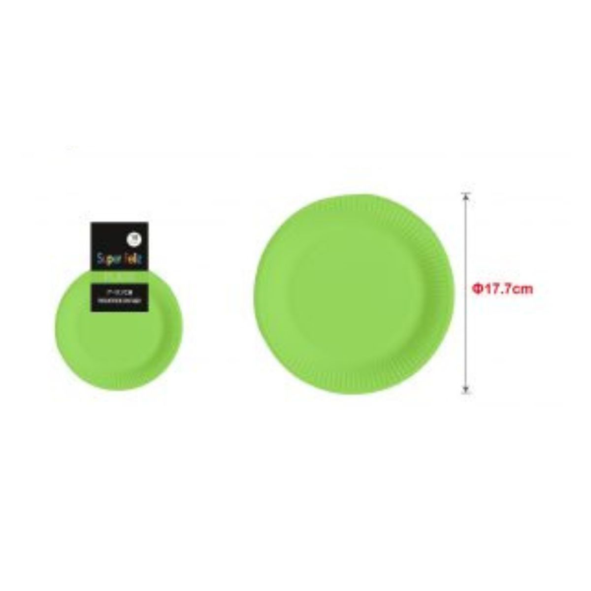 GENERICO - PLATOS PARA FIESTA 17 CM 10 PCS