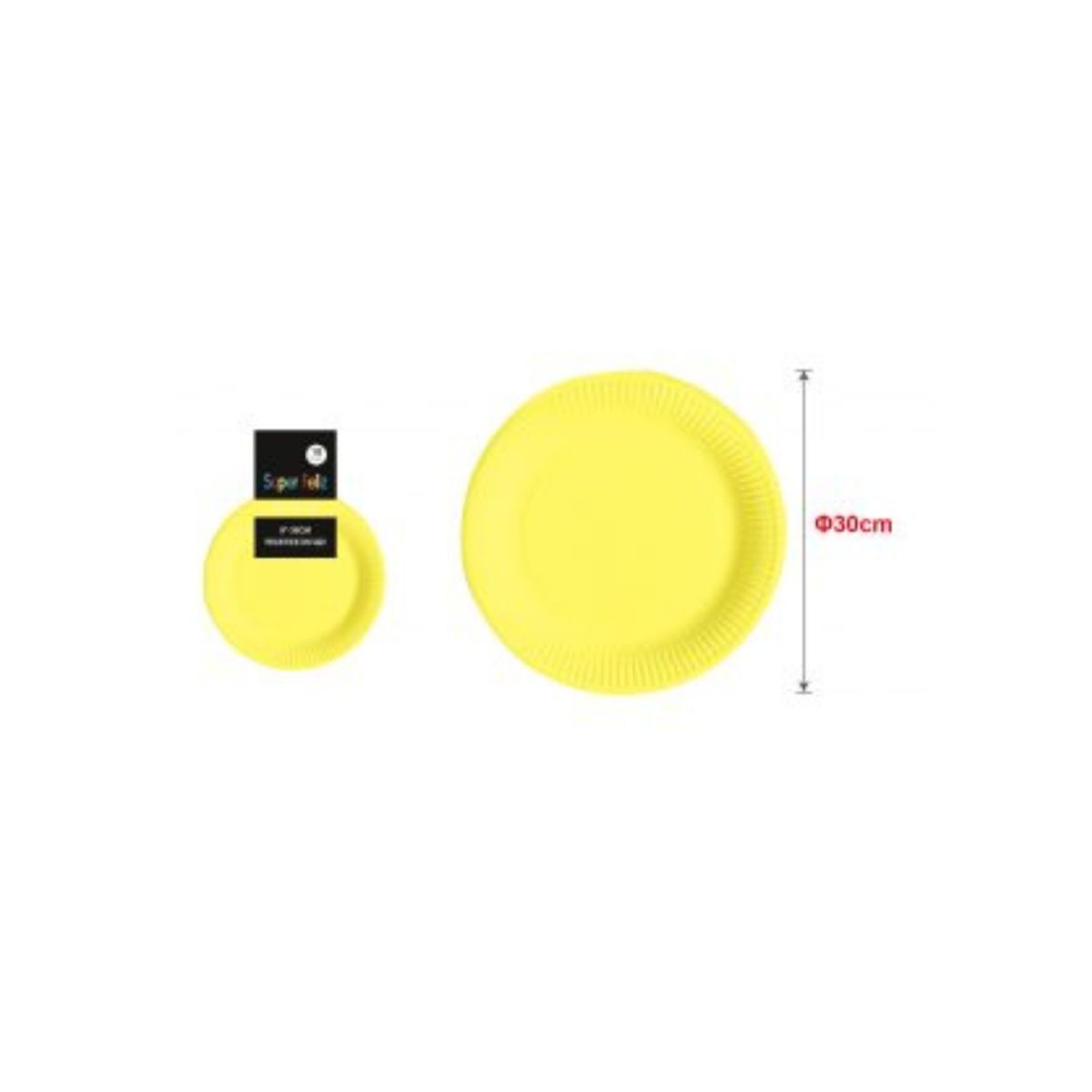 GENERICO - PLATOS PARA FIESTA 30 CM 10 PCS
