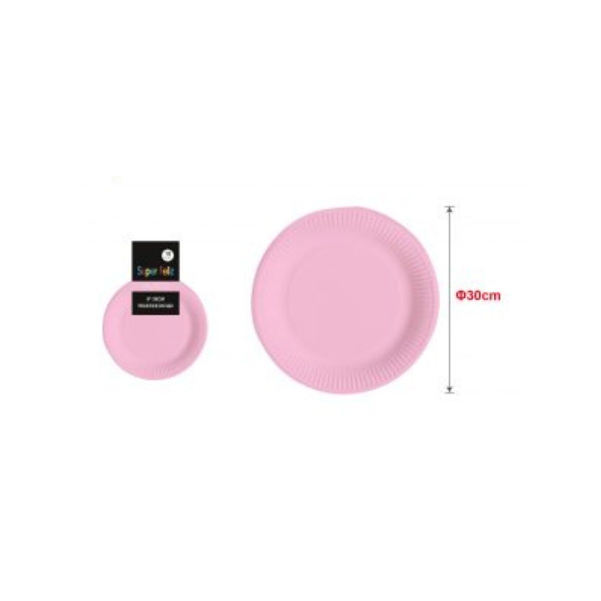 GENERICO - PLATOS PARA FIESTA 30 CM 10 PCS