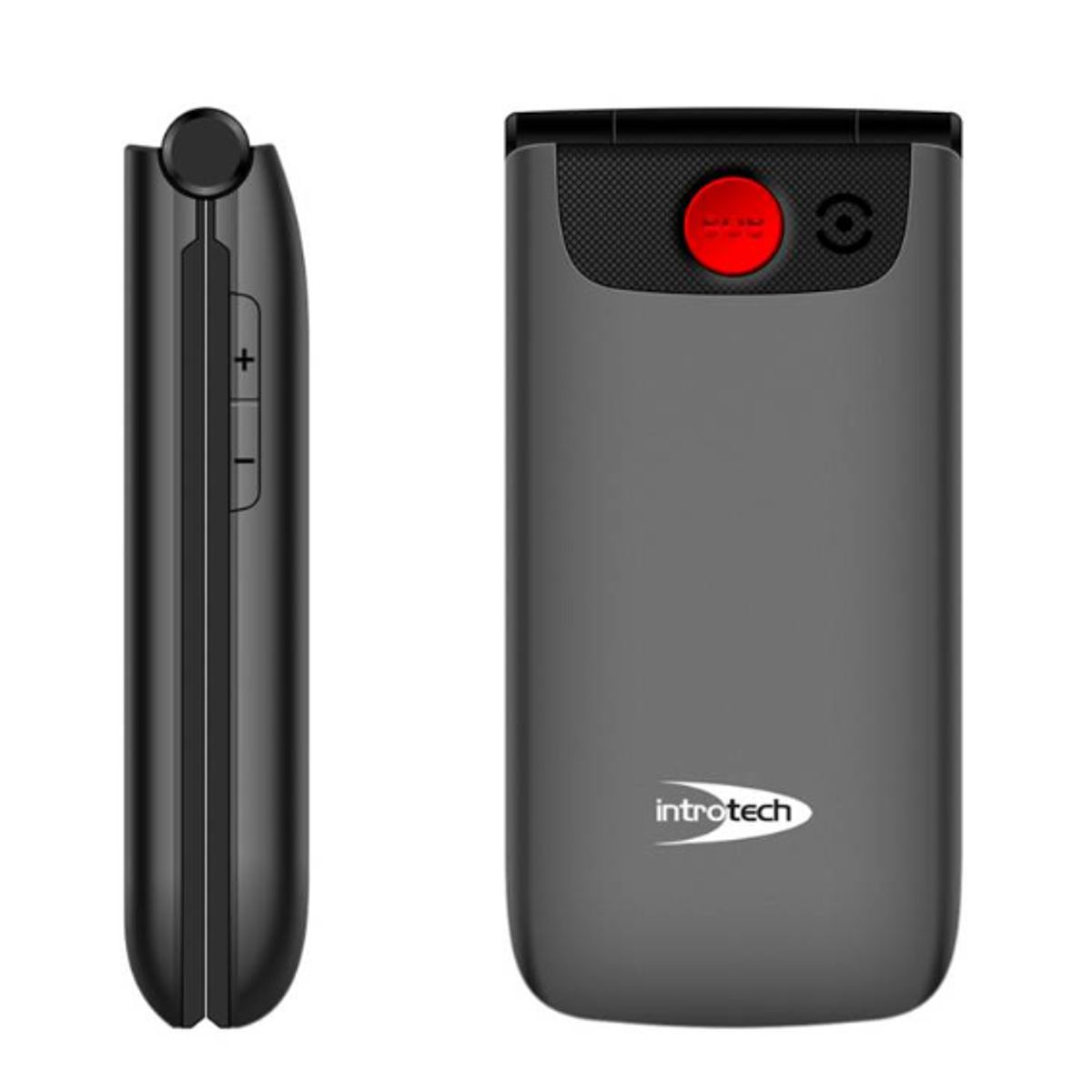 INTROTECH - Teléfono Senior Introtech 4G Clamshell Para Adulto Mayor Incluye SIM Card