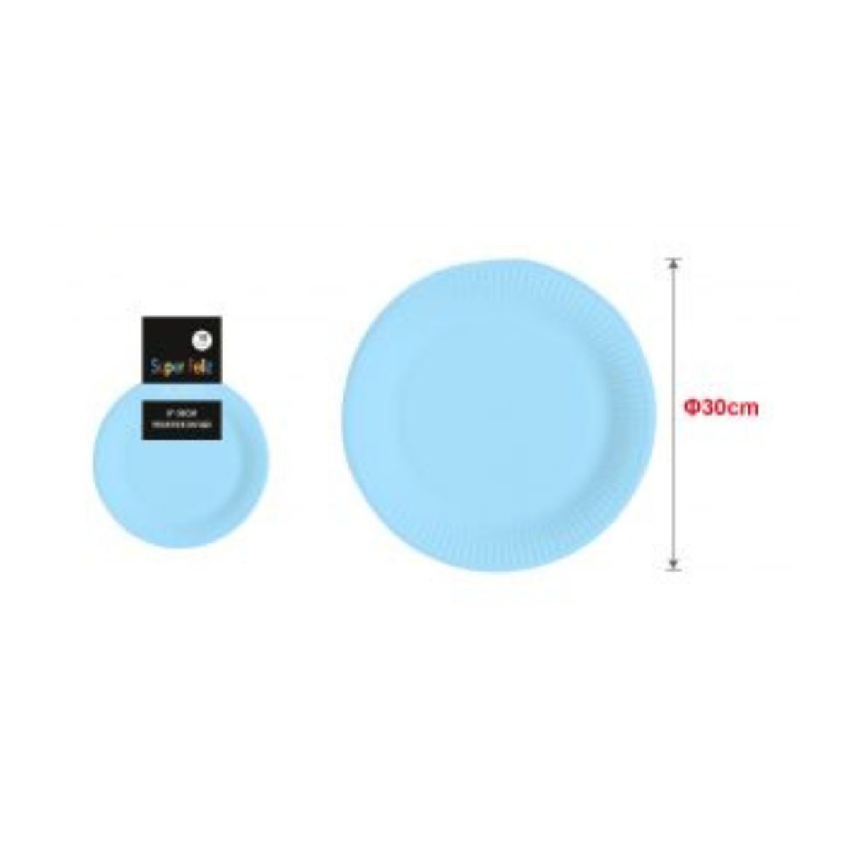 GENERICO - PLATOS PARA FIESTA 30 CM 10 PCS