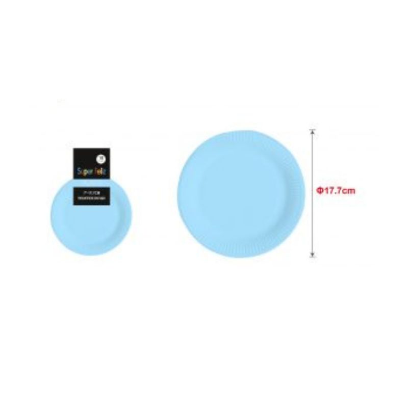GENERICO - PLATOS PARA FIESTA 17 CM 10 PCS