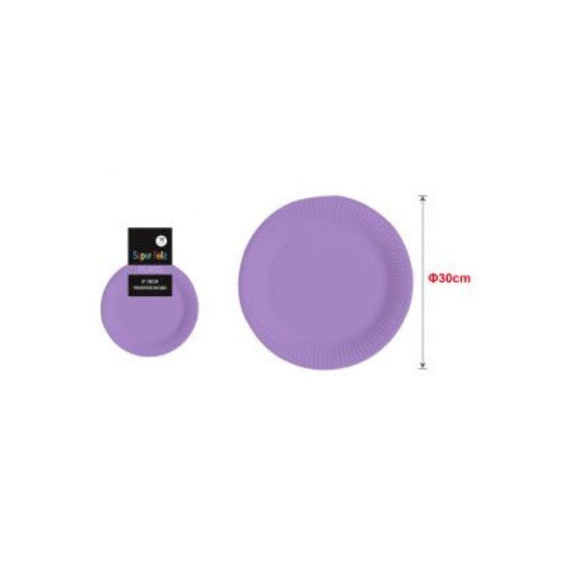 GENERICO - PLATOS PARA FIESTA 30 CM 10 PCS