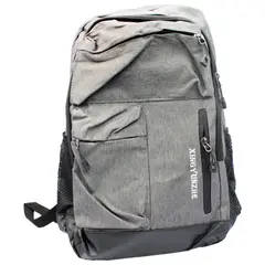 GENERICO - Mochila Notebook Puerto USB y Bolsillos Secretos Gris - SC