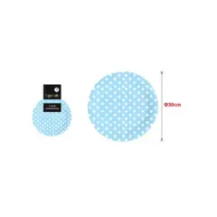GENERICO - PLATOS PARA FIESTA LUNARES 30 CM 10 PCS