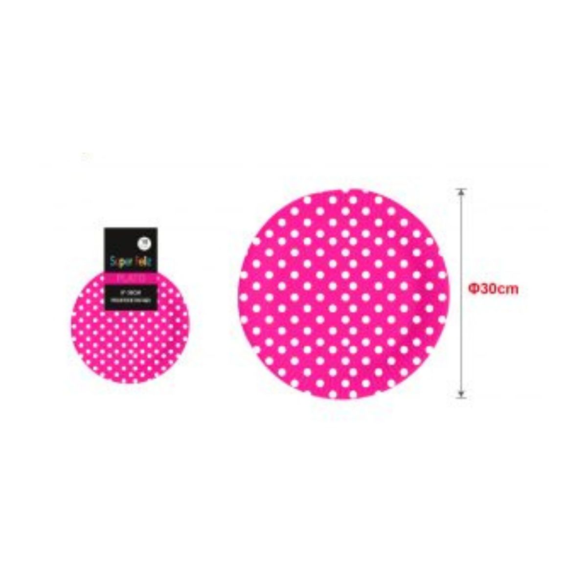 GENERICO - PLATOS PARA FIESTA LUNARES  30 CM 10 PCS