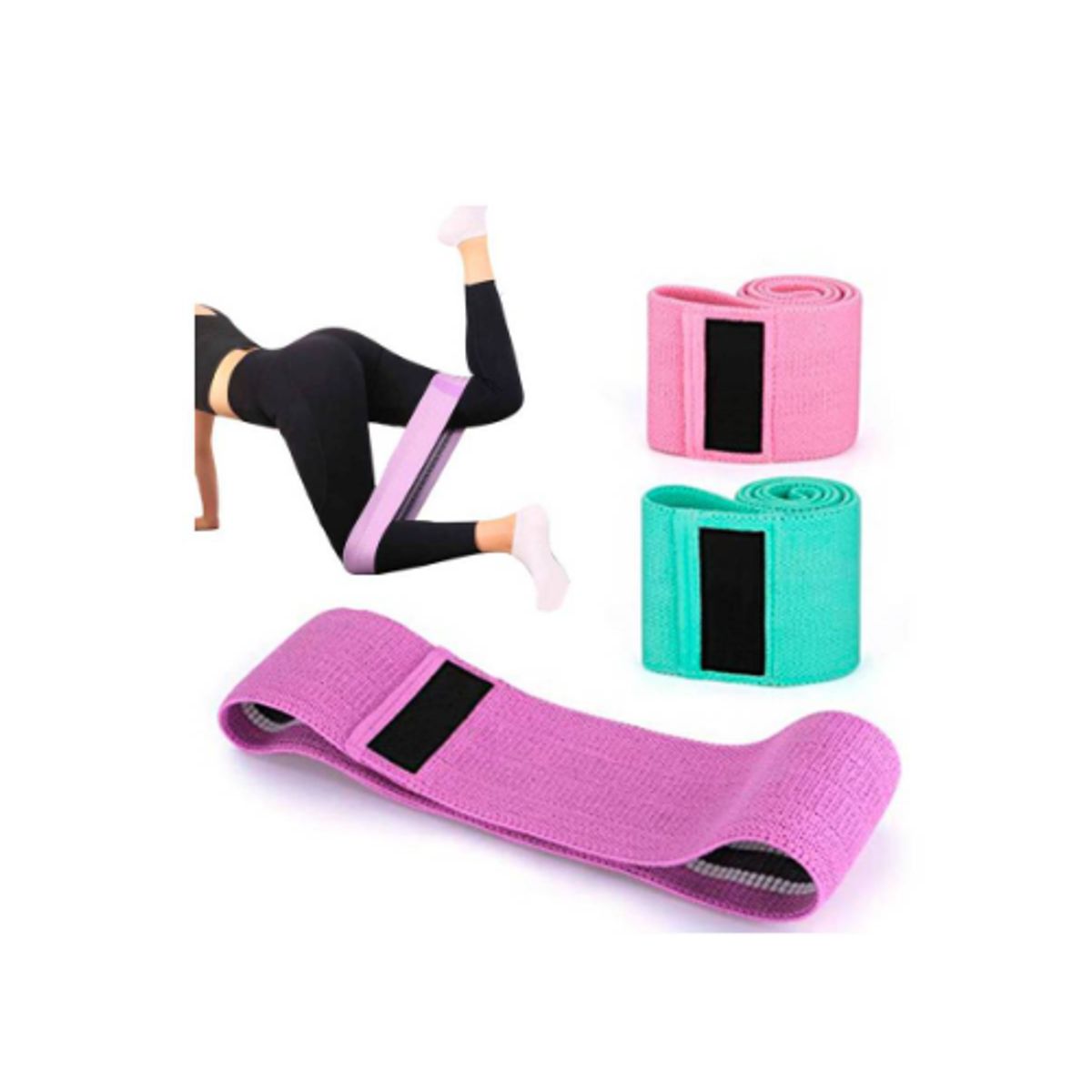 GENERICO - Set De 3 Bandas Elásticas De Resistencia Ejercicio Ligas