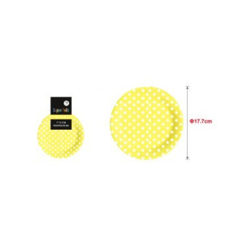 GENERICO - PLATOS PARA FIESTA LUNARES  17 CM 10 PCS