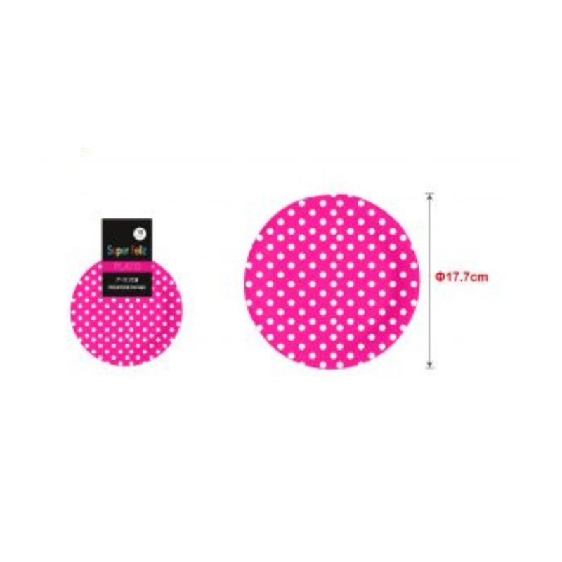 GENERICO - PLATOS PARA FIESTA LUNARES  17 CM 10 PCS