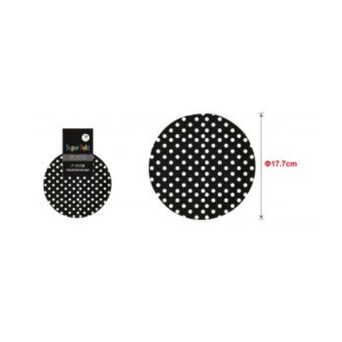 GENERICO - PLATOS PARA FIESTA LUNARES  17 CM 10 PCS