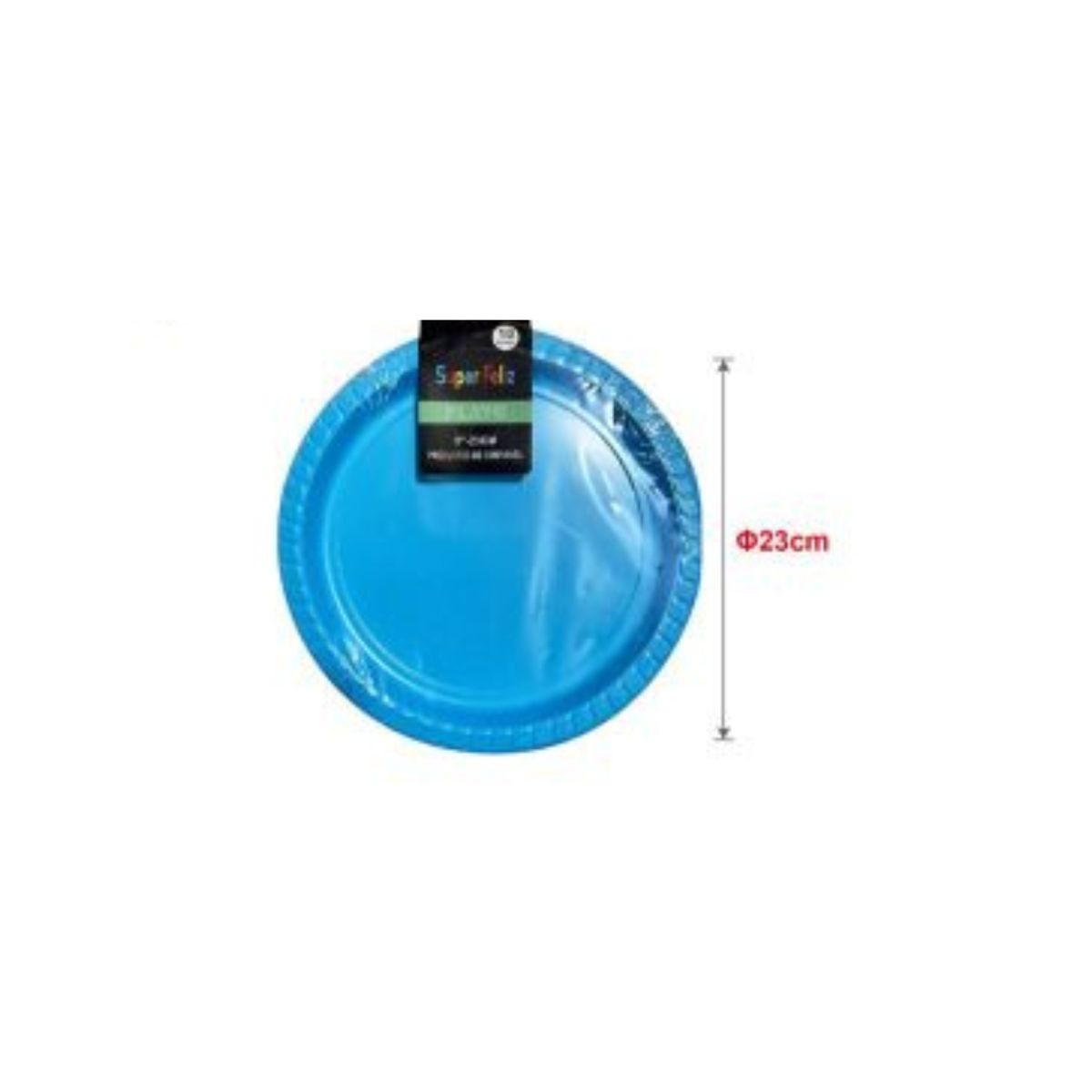 GENERICO - PLATOS PARA FIESTA 23 CM 10 PCS
