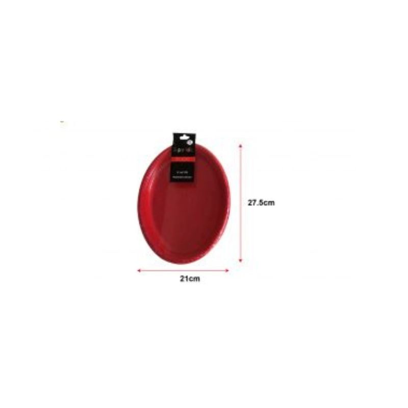 GENERICO - PLATOS PARA FIESTA 21 CM x 27 CM  4 PCS