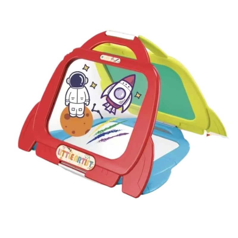 GENERICO - Pizarra Tabla De Dibujo 4 En 1 Infantil 14 Pcs Juguete