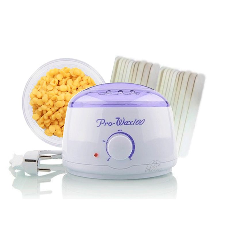 GENERICO - Kit Calentador De Cera 500g + Cera + paletas Depilación