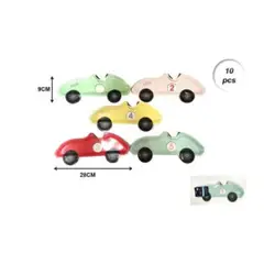 GENERICO - PLATOS PARA FIESTA CARROS 9 CM X 28 CM 10 PCS
