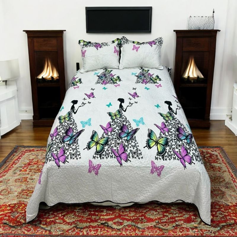 GENERICO - Cubrecama Tipo Quilt Luminoso 2 Plazas 05.