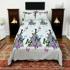 GENERICO - Cubrecama Tipo Quilt Luminoso 2 Plazas 05.