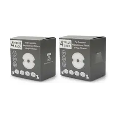 GENERICO - Filtro Pack 8und Respuesto Para Fuente Bebedero Electrico 2L