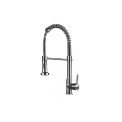 GENERICO - Llave Lavaplatos Plateada Flexible Acero Inox Grifo 360°