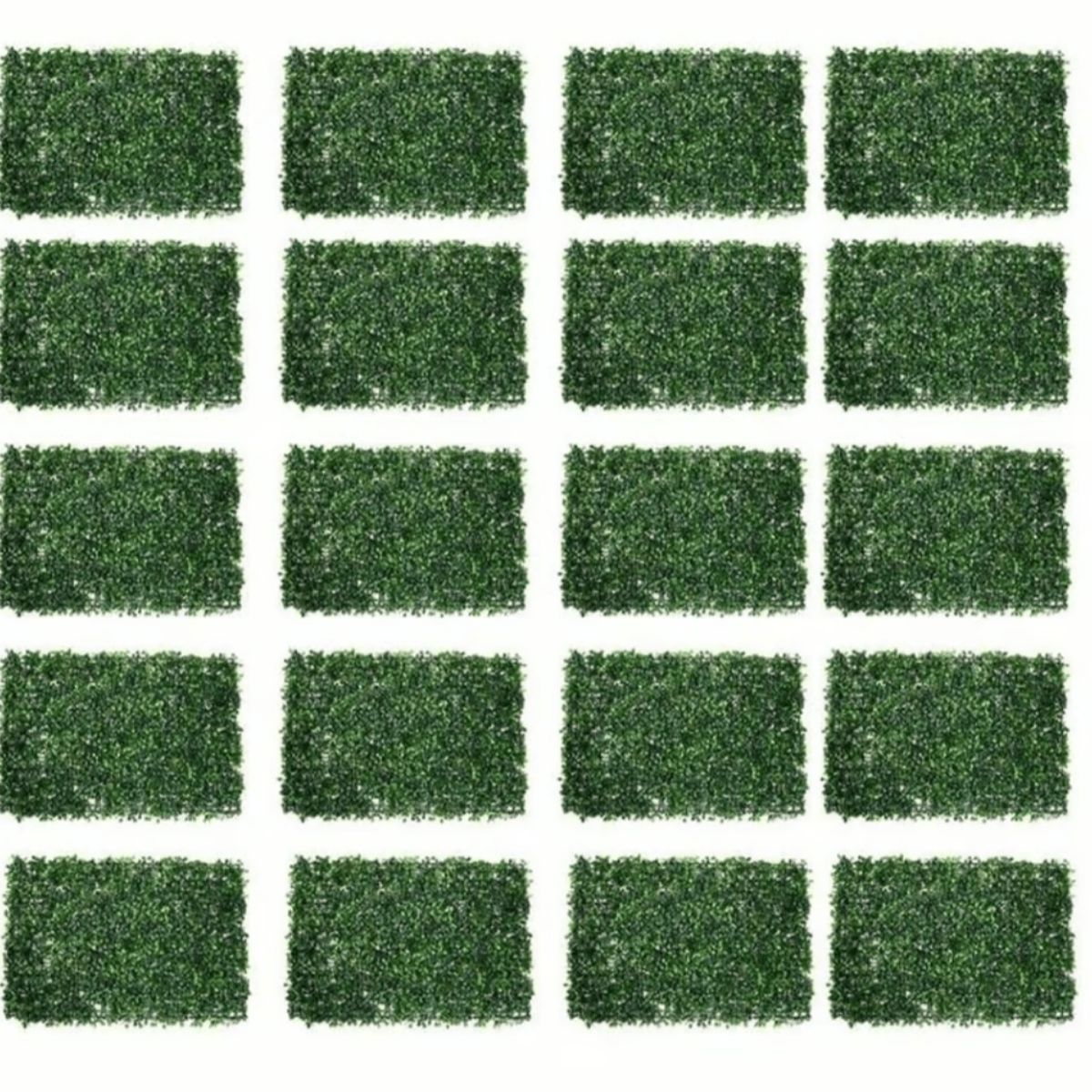 GENERICO - Pack 20 Pasto Palmeta Artificial Trebol Vetrical 60x40cm