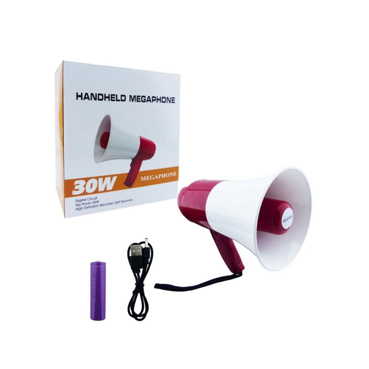 GENERICO - Megáfono Bluetooth con puerto USB