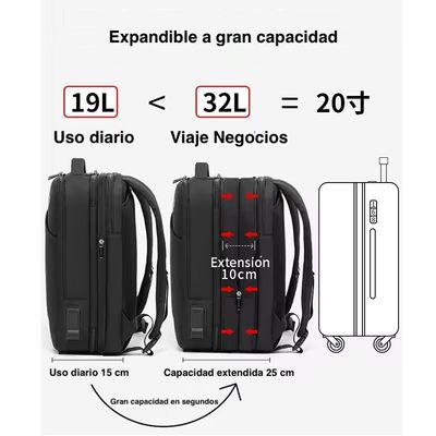 Imagen 2 del producto Mochila Expandible Hunter 32L Viajeros Cabina Avion