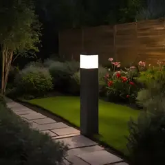 LUMENLUX - BOLLARD LED 9W 3000K 90CM Gris Oscuro IP65