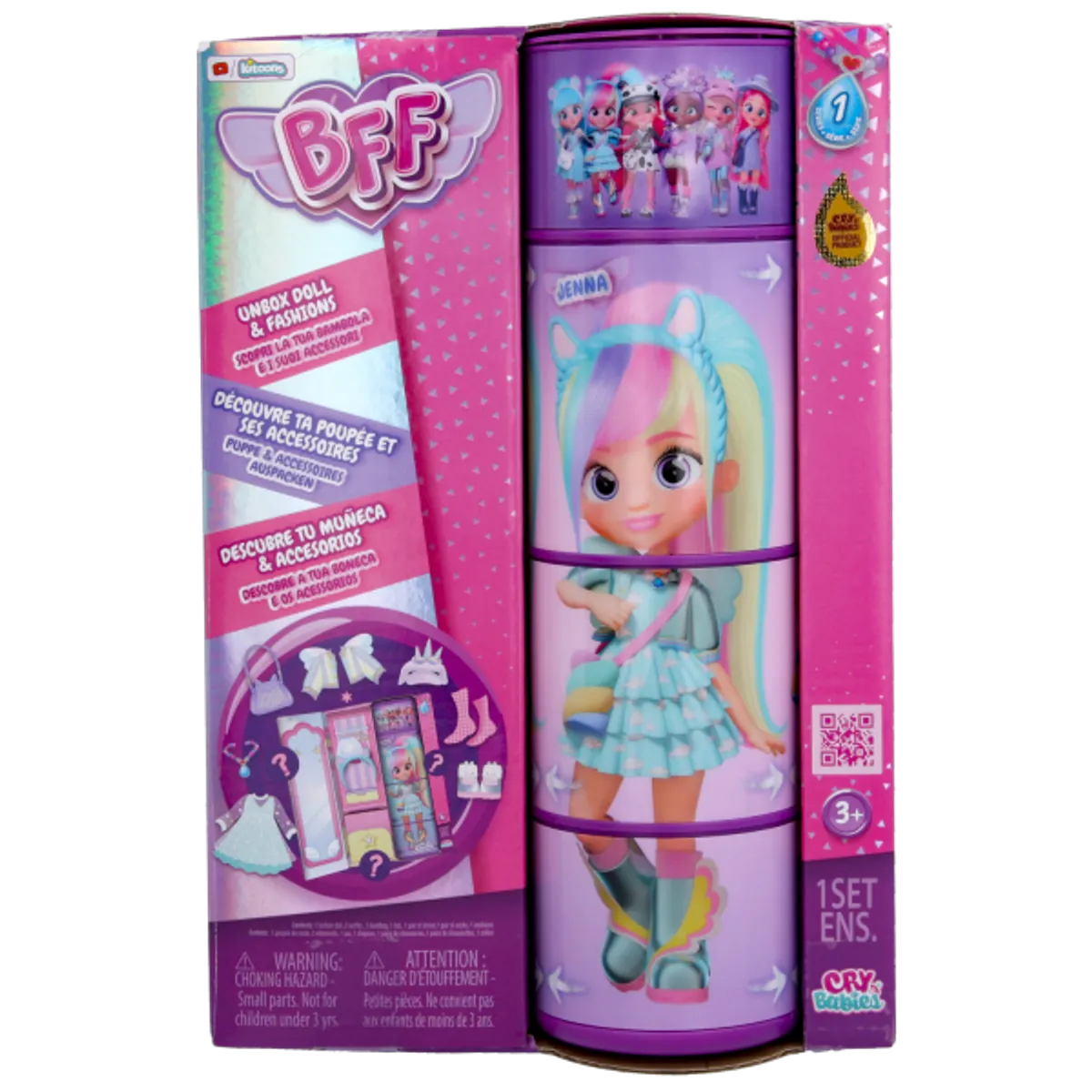 IMC TOYS - Muñeca Bff Jenna Original Cry Babies