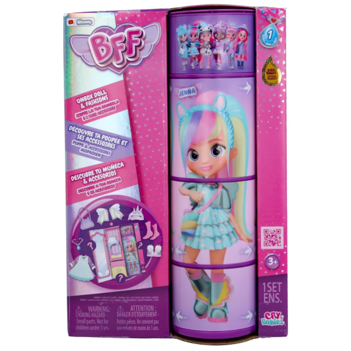 IMC TOYS - Muñeca Bff Jenna Original Cry Babies