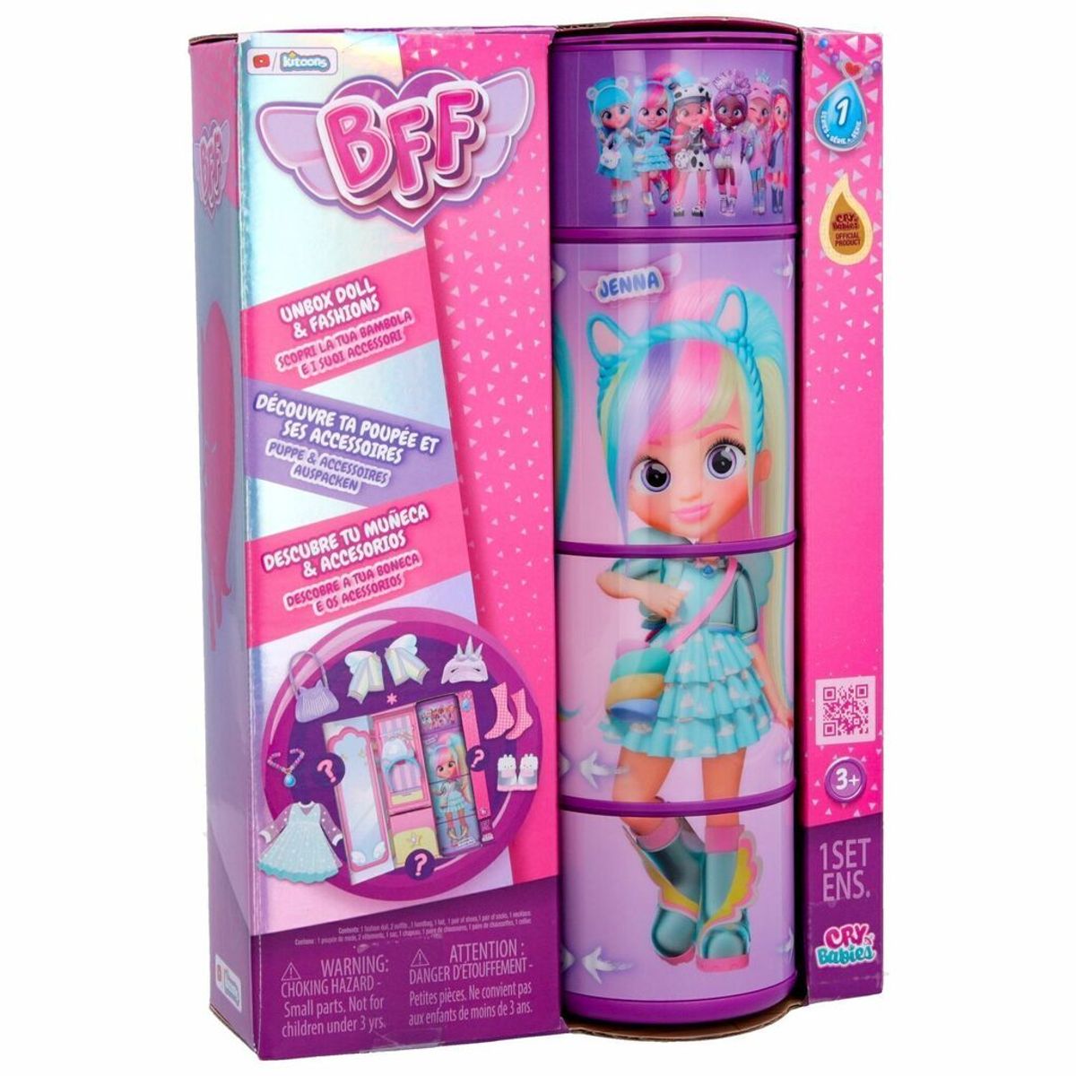 IMC TOYS - Muñeca Bff Jenna Original Cry Babies