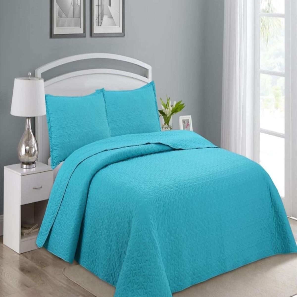 GENERICO - Cubrecama de verano king-superking material quilt.