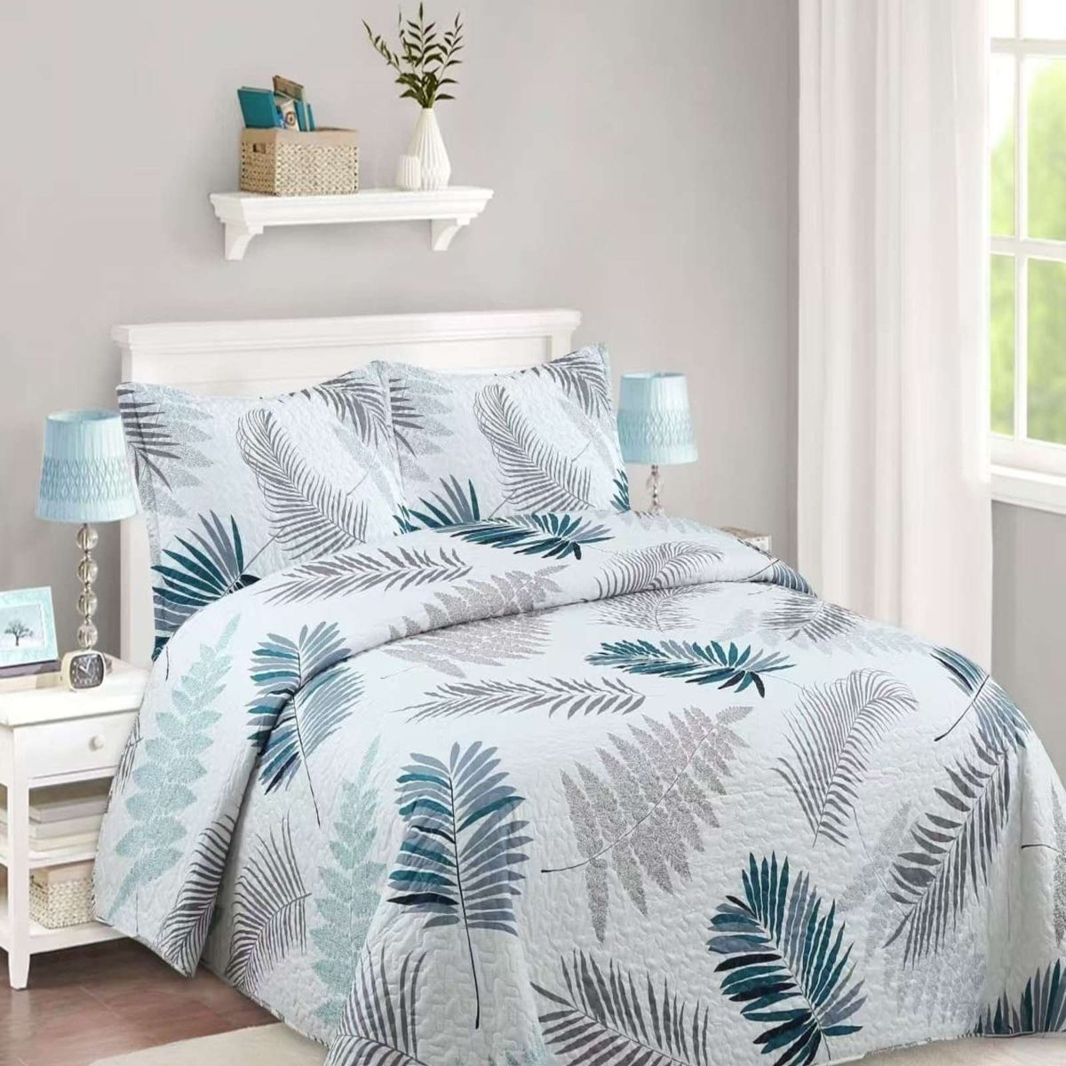 GENERICO - Cubrecama de verano king-superking material quilt