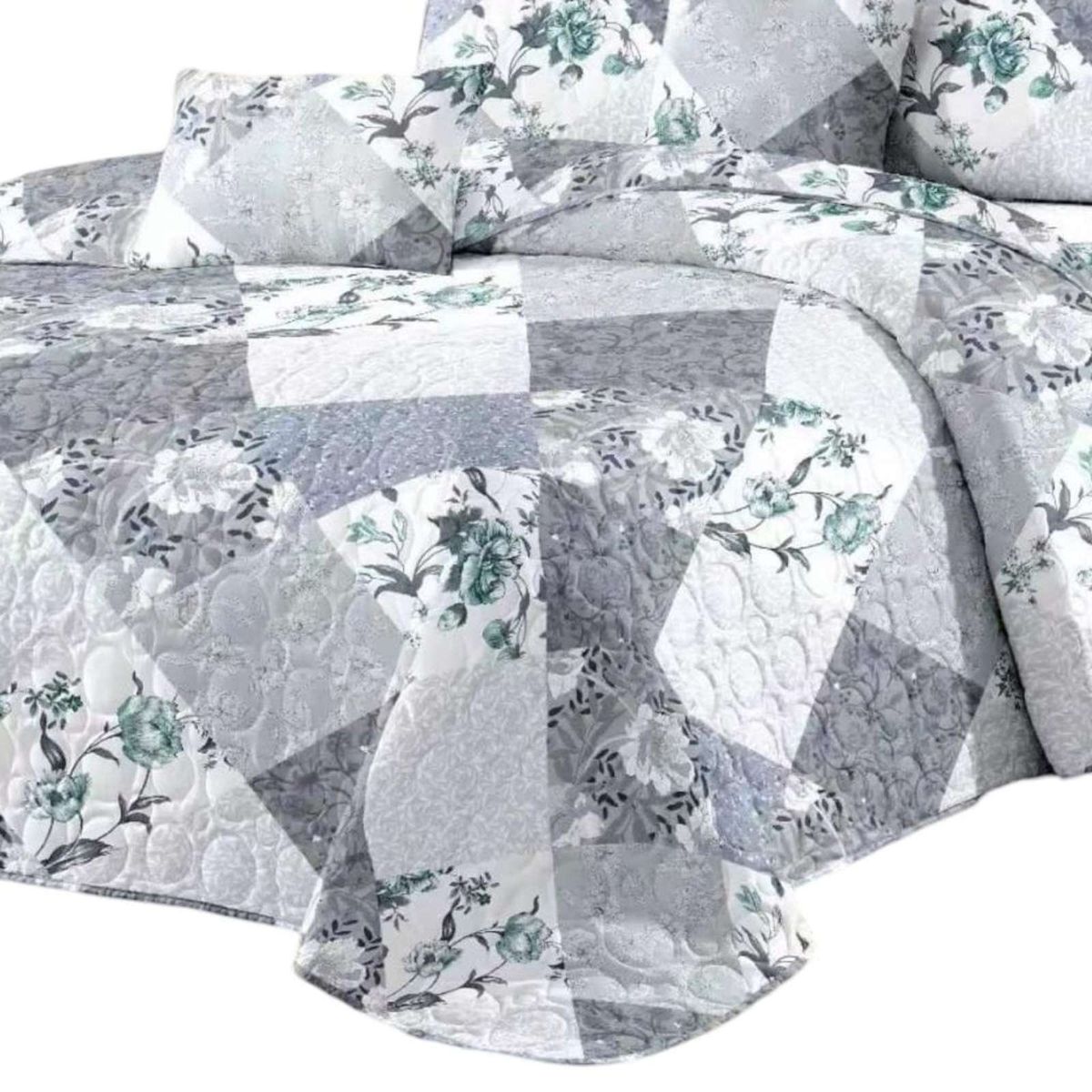 GENERICO - CUBRECAMA QUILT PRIMAVERA VERANO PLAZA Y MEDIA Y21.
